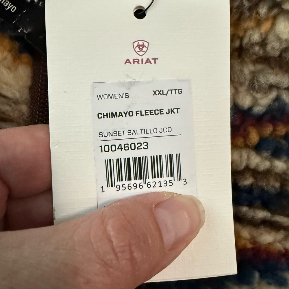 Ariat Women's Chimayo Fleece Jacket Sunset Saltillo JCF Size‎ XXL New - Picture 4 of 11